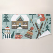 Bosdieren:  naadloos. badhanddoek (Badhanddoek)