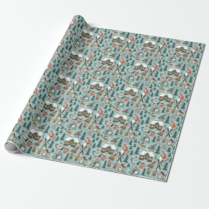 Bosdieren: naadloos. cadeaupapier
