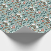 Bosdieren: naadloos. cadeaupapier (Hoek)