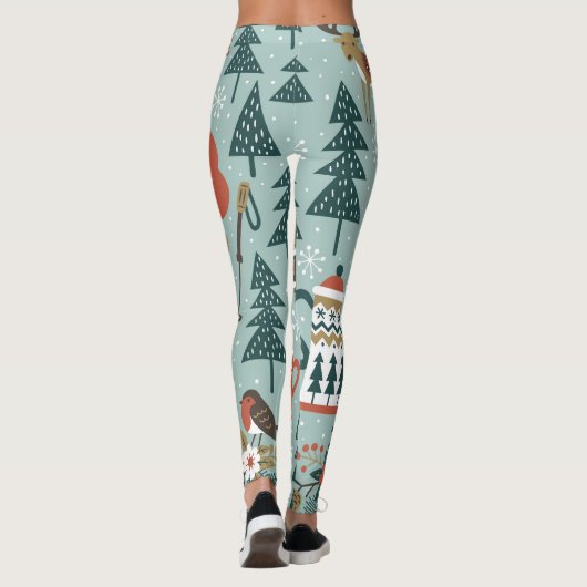 Bosdieren:  naadloos. leggings (Achterkant)