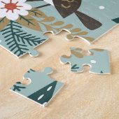 Bosdieren:  naadloos. legpuzzel (Zijkant)