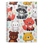 Bosdieren Naadloos Notitieboek (Voorkant)