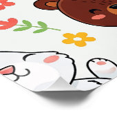 Bosdieren Naadloos Perfect Poster (Hoek)