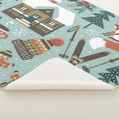 Bosdieren:  naadloos. sherpa deken (3/4)