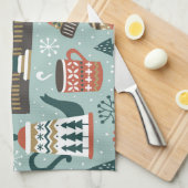 Bosdieren:  naadloos. theedoek (Quarter Fold)
