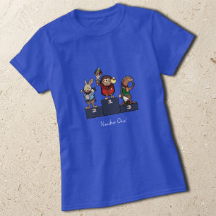 Bosdieren Nummer Eén! Cadeaupodium Kunst T-shirt