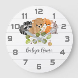 Bosdieren Nursery Decor Wall Clock Grote Klok