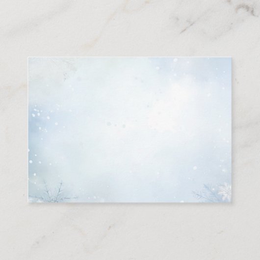 Bosdieren Oh Baby Winter Luier Raffle Informatiekaartje (Achterkant)