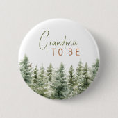 Bosdieren Oma To Be Ronde Button 5,7 Cm (Voorkant)