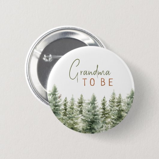 Bosdieren Oma To Be Ronde Button 5,7 Cm (Voorkant /achterkant)