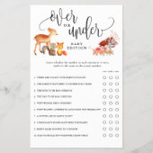 bosdieren onder de douche papier spel Kaart (Voorkant)