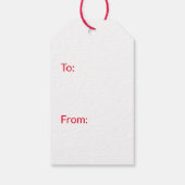 BOSDIEREN OP EEN SNOWY NACHT GIFT-LABEL CADEAULABEL (Achterkant)