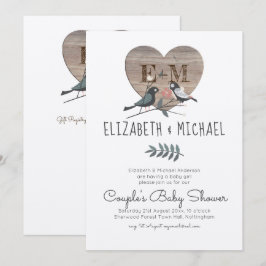 Bosdieren Paren BABY SHOWER Kaart