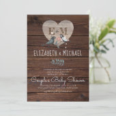 Bosdieren Paren BABY SHOWER Kaart (Staand voorkant)