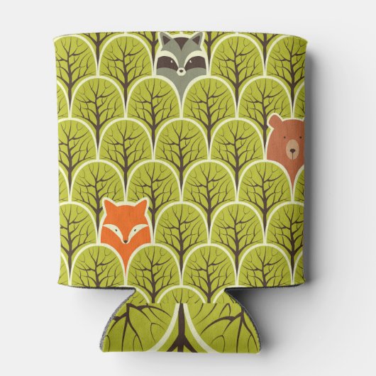 Bosdieren  patroon blikjeskoeler (Achterkant)