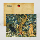 BOSDIEREN, PAUW EN VOS GROENE BLOEM FEESTDAGENKAART (Voorkant / Achterkant)