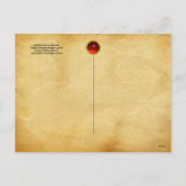 BOSDIEREN, PAUW EN VOS GROENE BLOEM FEESTDAGENKAART (Achterkant)