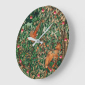 BOSDIEREN Pheasant Rood Fox Groene Floral Grote Klok (Hoek)