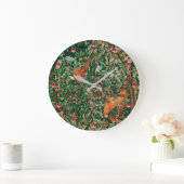 BOSDIEREN Pheasant Rood Fox Groene Floral Grote Klok (Huis)