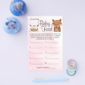 Bosdieren raden Baby voedseldouche Flyer (Enkel)