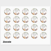 Bosdieren Retouradres Ronde Sticker (Vel)
