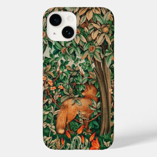 BOSDIEREN Rode Vos, Fazant, Groene Bloemen Case-Mate iPhone Case (Achterkant)