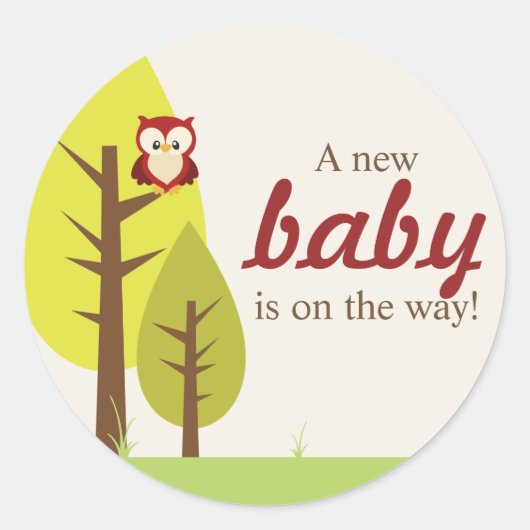 Bosdieren Ronde Stickers (Voorkant)