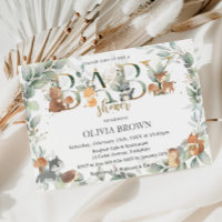 Bosdieren Salie Groen Neutraal Baby shower