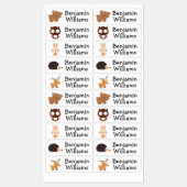 Bosdieren School Dagopvang Kamp Naam Labels (Vel)