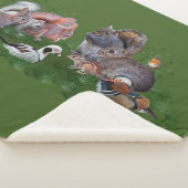 Bosdieren Sherpa deken (3/4)