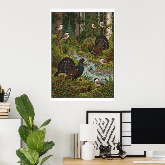 Bosdieren Sprookjesboek Poster (Thuiskantoor)