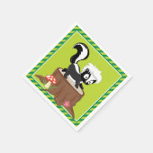 bosdieren | stinkdier servet (Hoek)