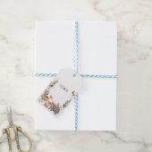 Bosdieren Strepen  Gepersonaliseerd Cadeaulabel (Met Touw)