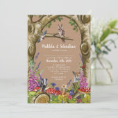 Bosdieren Trouwkaart Kaart (Staand voorkant)