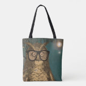 Bosdieren Uilenmaan en Jupiter Tote Bag (Achterkant)