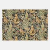 BOSDIEREN, VOORAF, PEACOCK, HARE, RODE GEEL INPAKPAPIER VEL (Voorkant 2)