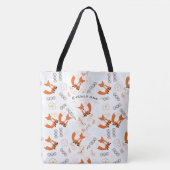 Bosdieren Vos en eikel Patroon Tote Bag (Voorkant)