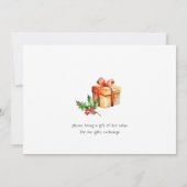 Bosdieren Vrolijk klein kerstfeest Kaart (Achterkant)