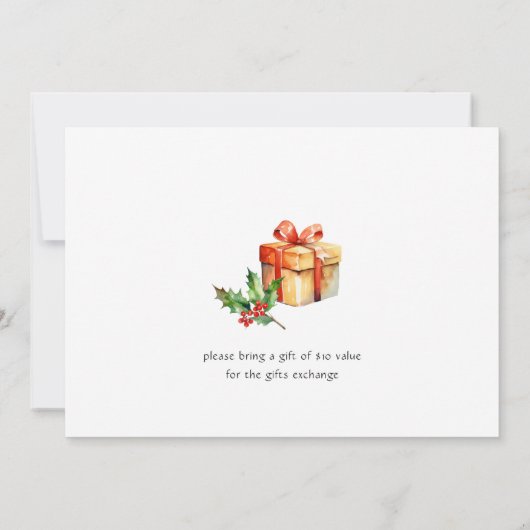 Bosdieren Vrolijk klein kerstfeest Kaart (Achterkant)