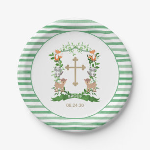 Bosdieren Wapenschild Jongens Doop Papieren Bord