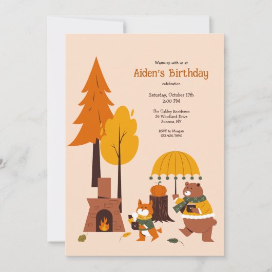 Bosdieren warming-up kaart (Voorkant)