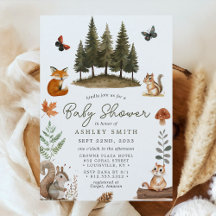Bosdieren Watercolor Baby Shower