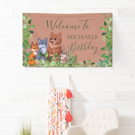 Bosdieren welkom achtergrond banner (Insitu)