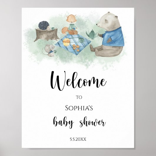 Bosdieren - Welkom Poster (Voorkant)