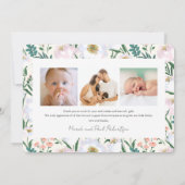 Bosdieren & Wildbloemen Geboorte Aankondiging (Achterkant)