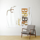 Bosdieren Wilde Goudkleurige Fotobackdrop met Prin Wandkleed (In Situ (horizontaal))