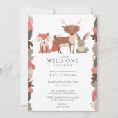 Bosdieren Wilde Neutrale Baby Shower Kaart (Voorkant)