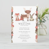 Bosdieren Wilde Neutrale Baby Shower Kaart (Staand voorkant)