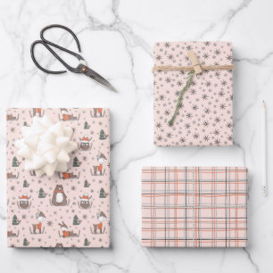 Bosdieren Winter Inpakpapier Vel