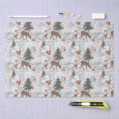 Bosdieren Winterdieren Bossen Tissuepapier (Craft)